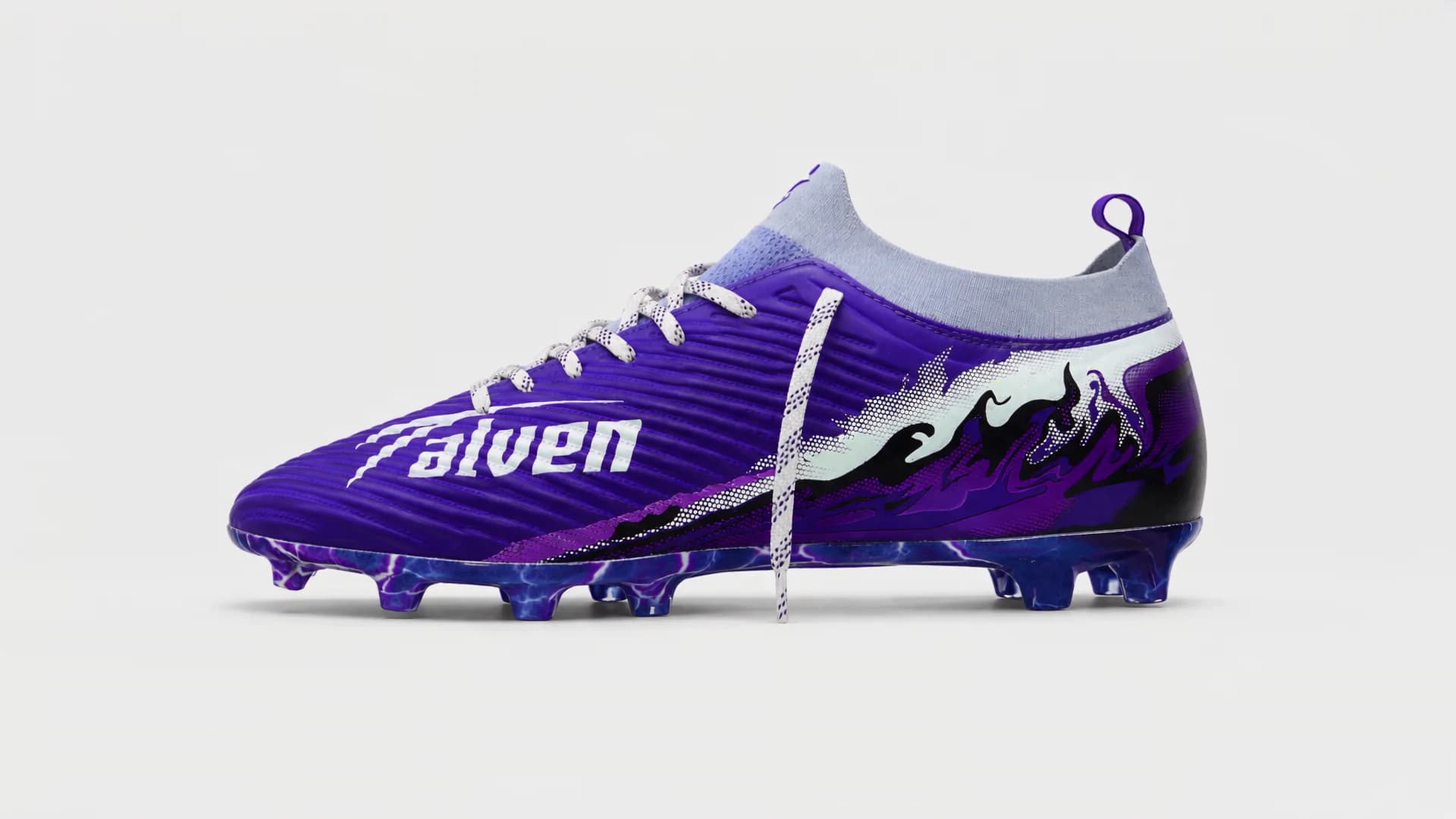 The complete Talven football boot, ready to be taken apart.