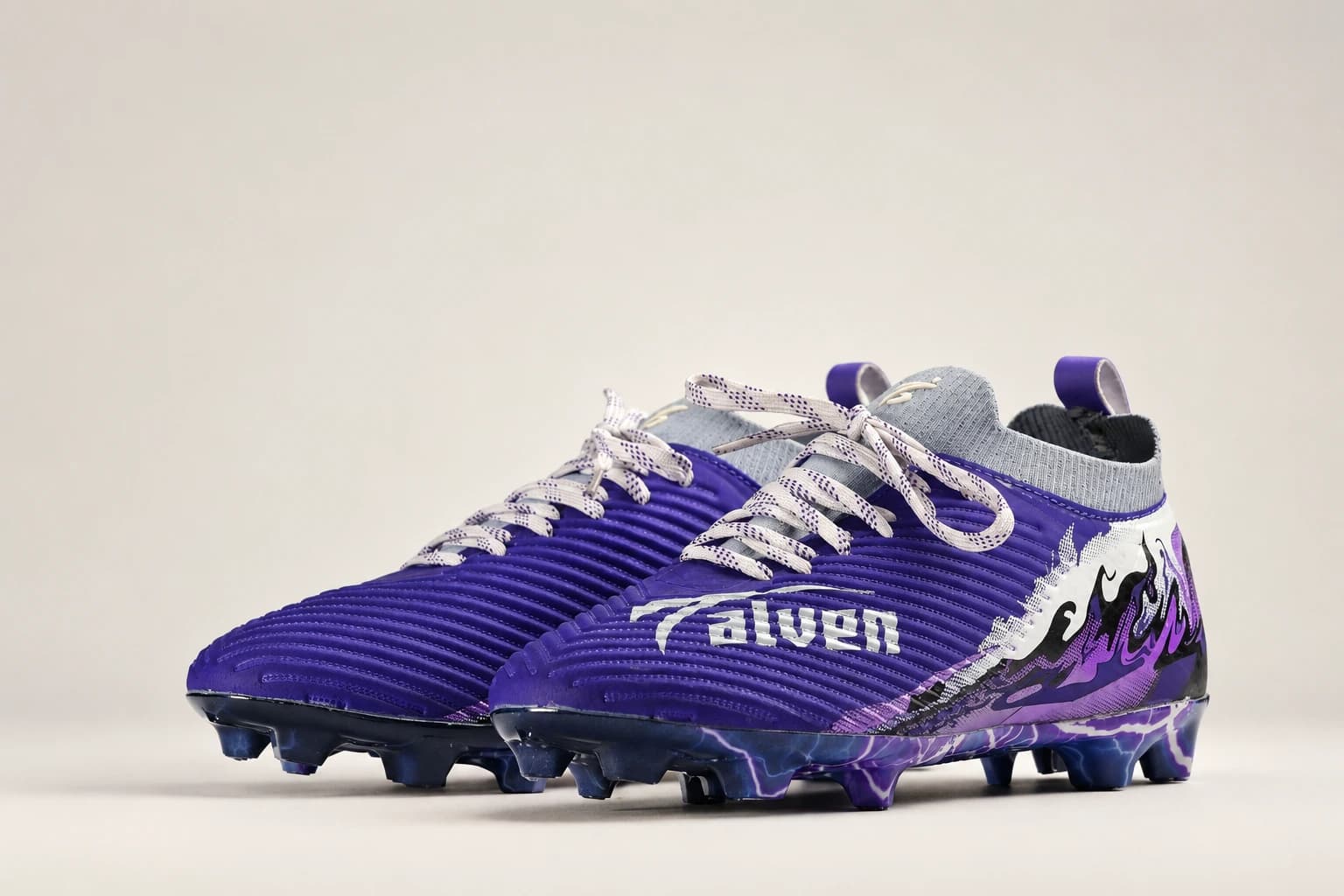 Stravion Purple pair from the front three-quarter view.